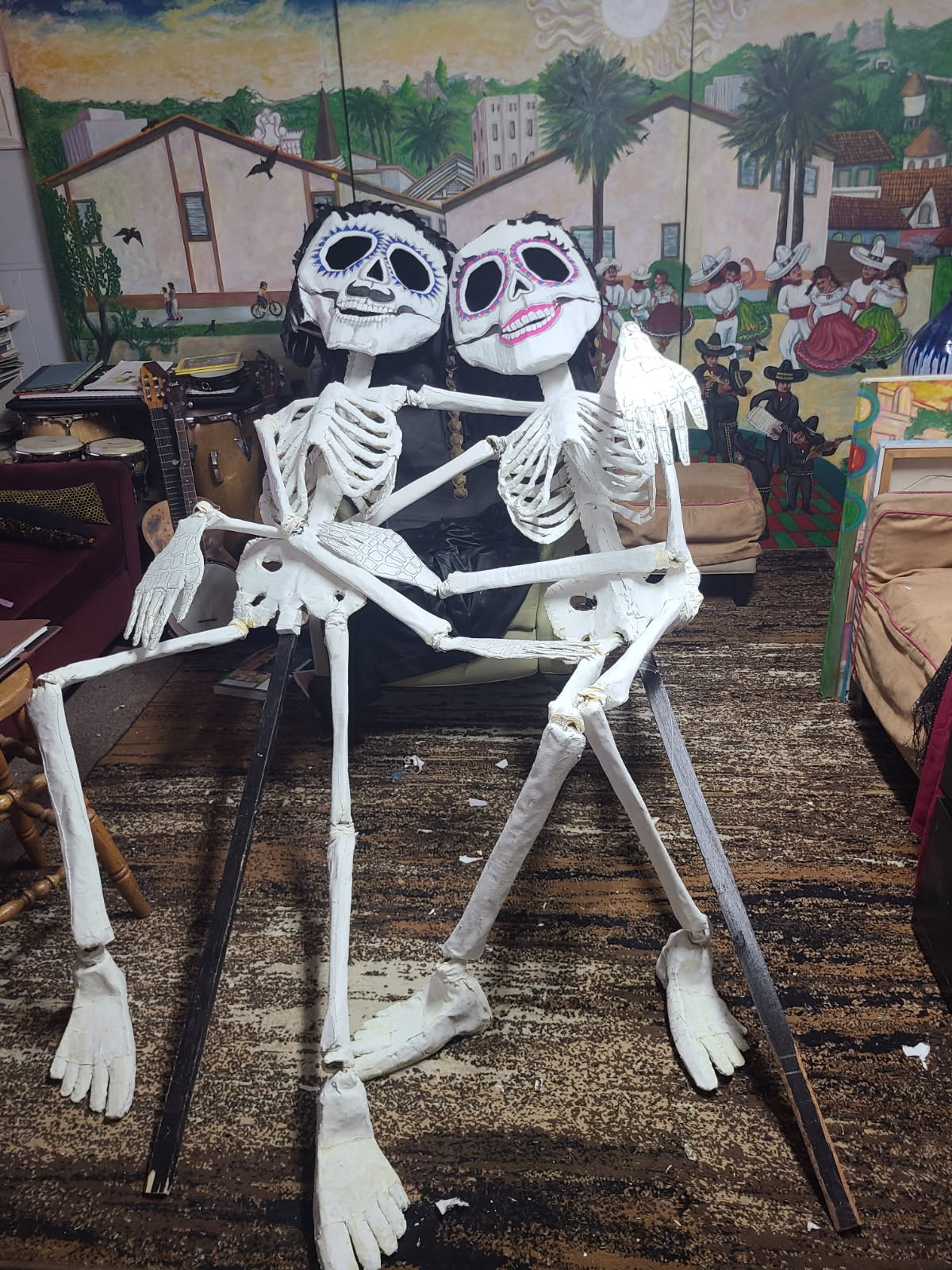 Untitled — Dancing Calaveras (title to be confirmed)