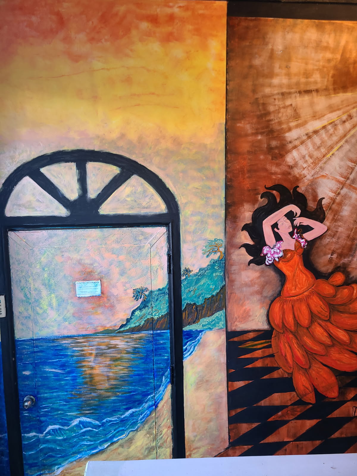 Untitled — Interior Mural with Dancer (title to be confirmed)