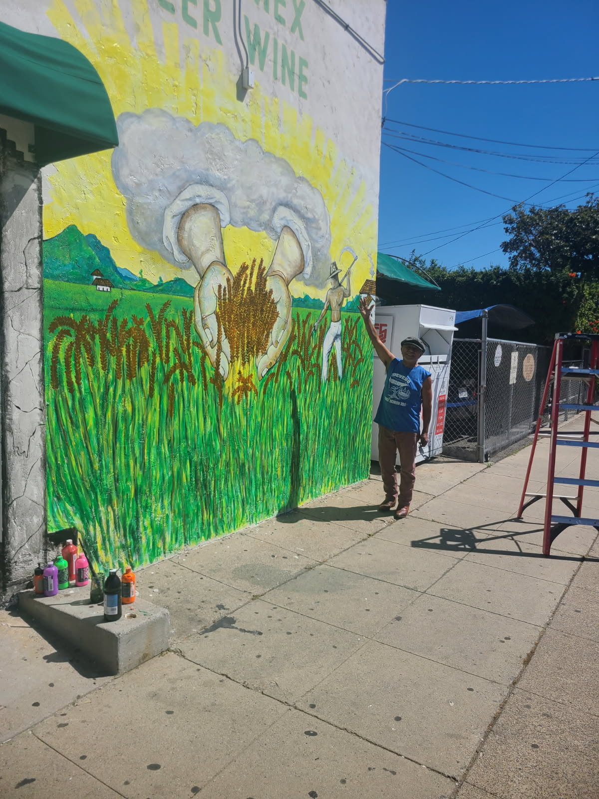 Untitled — Wheat Field Mural (title to be confirmed)